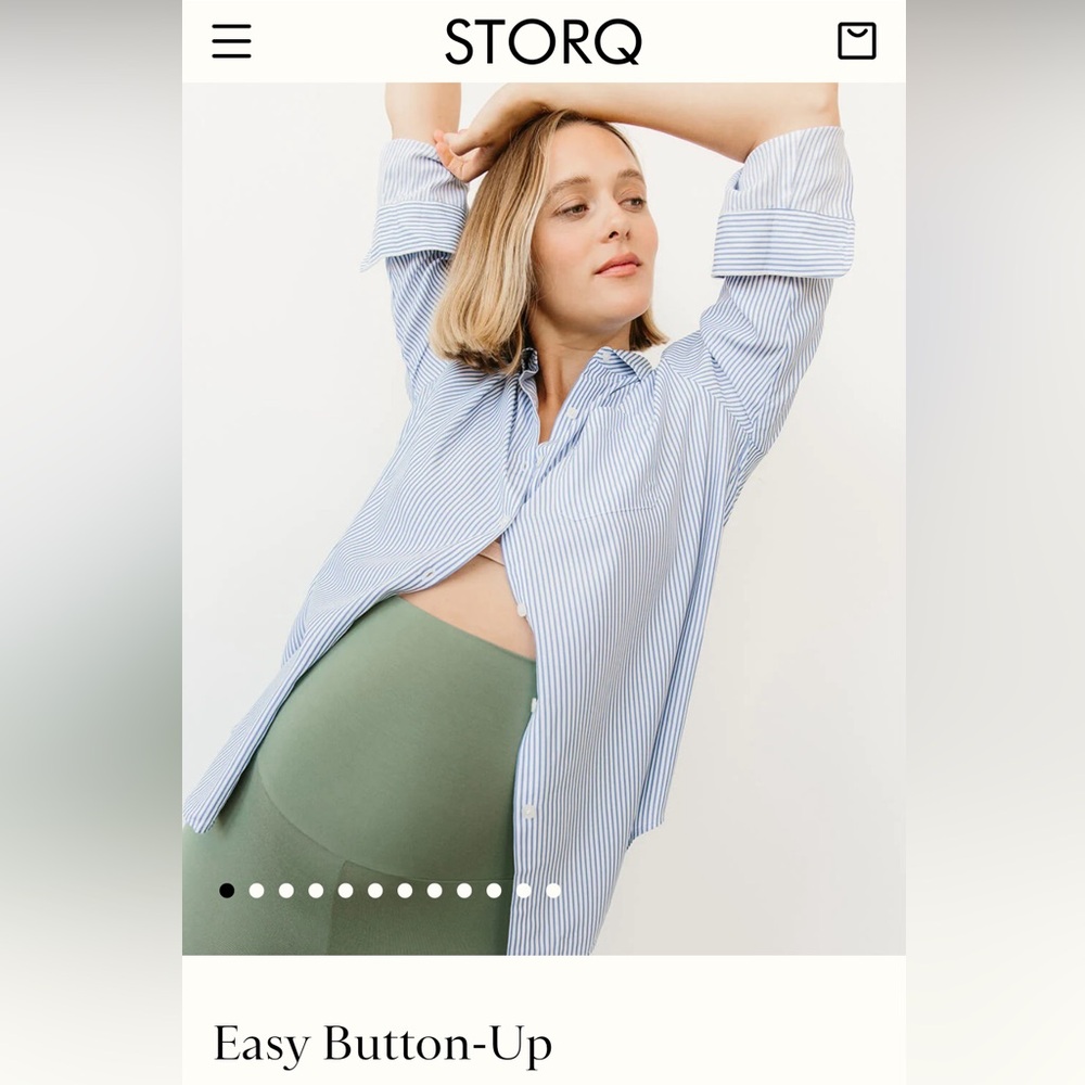 Storq Maternity Easy Button-Up Shirt